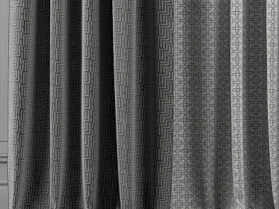 Curtain Set 309 3D model