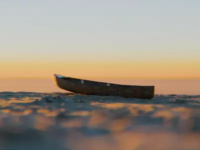 Sea Shore Low-poly 3D model