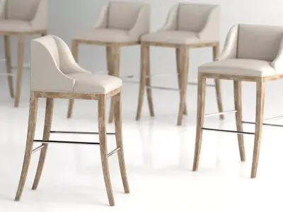Metro Bar Stool 3D model