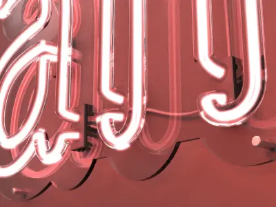 On Air 1 - Neon Sign 3D model