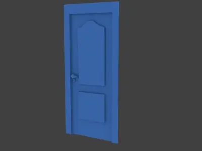 door  12 different doors Low-poly 3D model