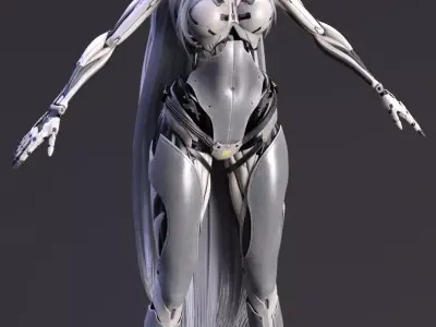 Cybernetic Elegance  Enya 3D model