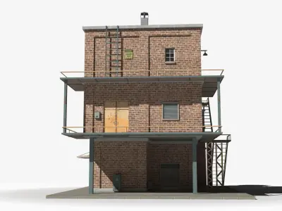 Factory xx23 Low-poly 3D model purchase
