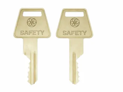 Flat key collection 3D model