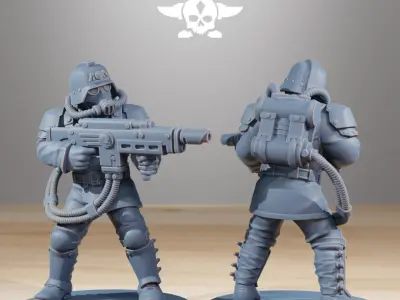 Grimguard Commandos 3D print model