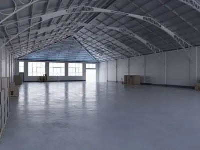 Warehouse Interior 7 Low-poly 3D model