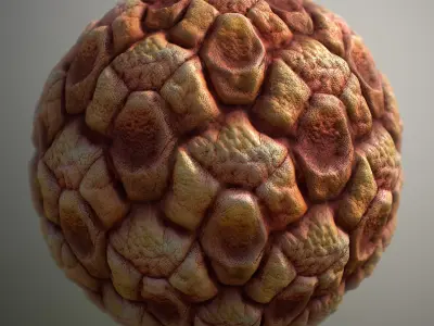 Material Skin Alien 1 Seamless PBR Texture Texture