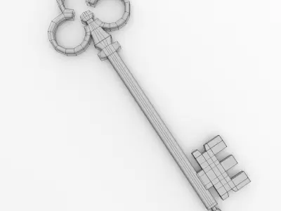 Golden Key 3D model