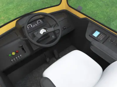  Agricultural Bale Wagon Chassis Yellow Black 