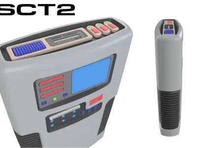 Rick Sternbach TNG Concept Tricorders 1 and 2 3D print model