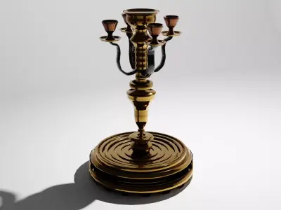 Ornamental CandleStick 3D model