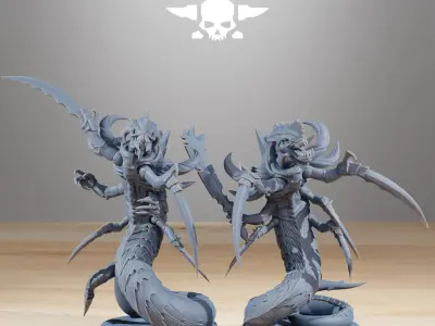 Xenarid Serpents 3D print model