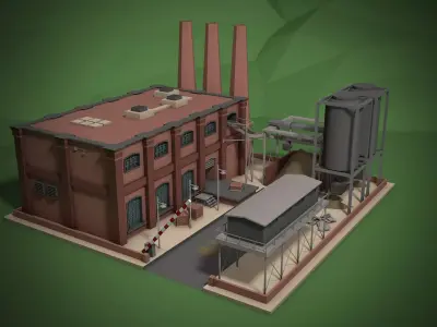 Brick Factory 3D model