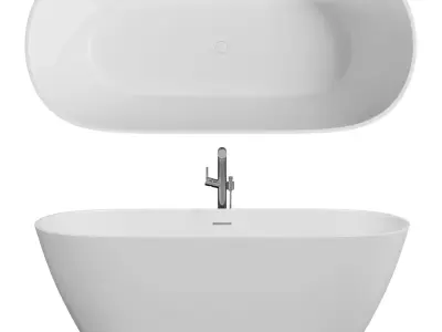 Bathtub Salini set of 5 models 3D model