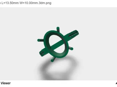 women Wedding Ring With Oval Cut Center Stone 3D print model