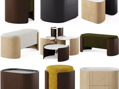 The Lagom furniture collection by Ellipse 3D Model Pack