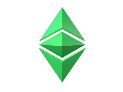 Ethereum Classic v2 001 Low-poly 3D model