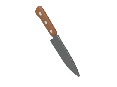 Kitchen Knife Emoji v1 002 Low-poly 3D model