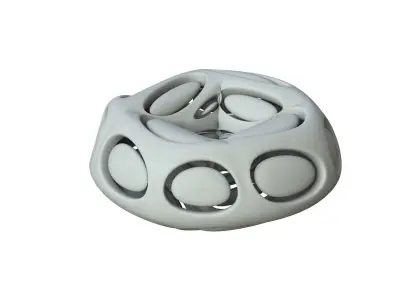 SciFi Cube Object No 66541 Low Poly Shape Low-poly 3D model