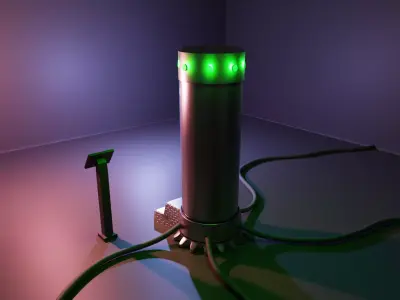 Cloning Chamber 3 Low-poly 3D model