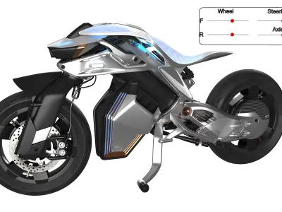  Futuristic Concept Vehicles Rigged for Maya Collection 