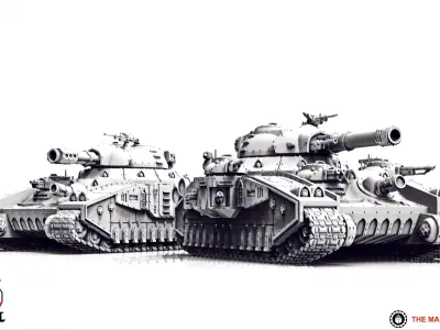 Feudal Guard - Heavy Battle Tank 3D print model