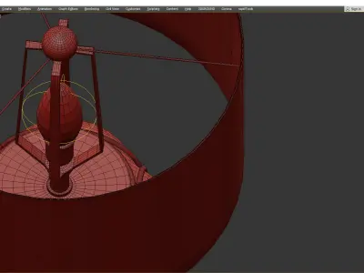 Bubble Bubble Table Lamp Low-poly 3D model