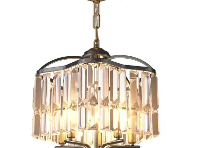 Modern Crystal Chandelier for Dining Room 3D model