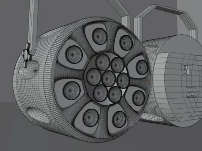 STAGE LIGHT COLOR 3D MODEL 3D model