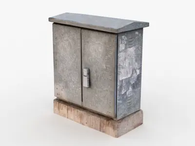 Distribution board 1 Scan Low-poly 3D model