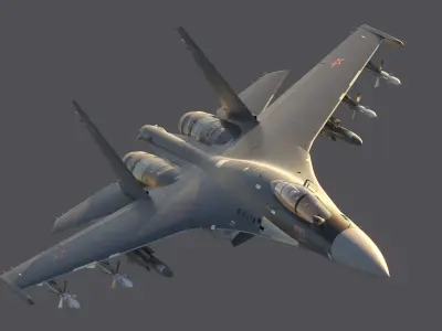  Su-35 Russian air-defense fighter Flanker-E 