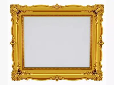 Golden Classic Frame 01 3D model