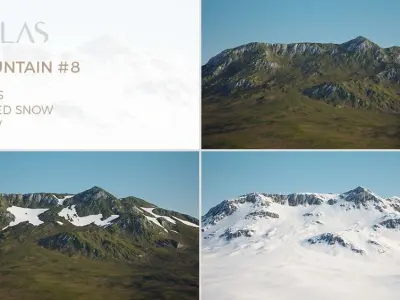Atlas - 3D Rocky Mountain 08 3D model