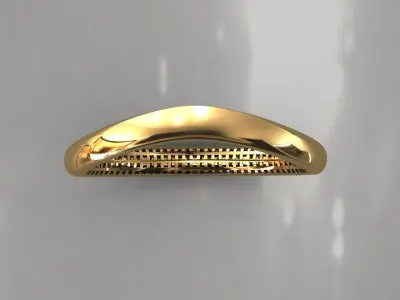 Bold Luxury Bracelet with Side Lock Mechanism   3D print model