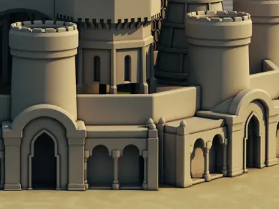 Castle Island 3D model 3D model