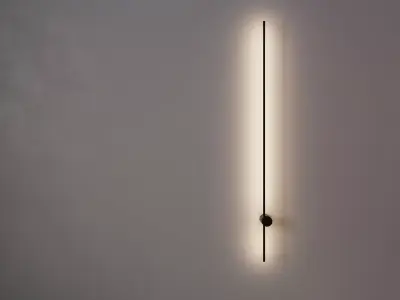 Wall lamp MJ LINE 12W 3000K BK 13003 Low-poly 3D model