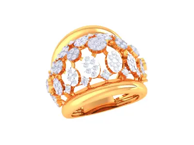 Women Ring MTL 3dm STL OBJ FBX Details 3D print model 18