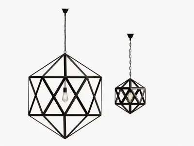chandelier loft polyedra 3D model