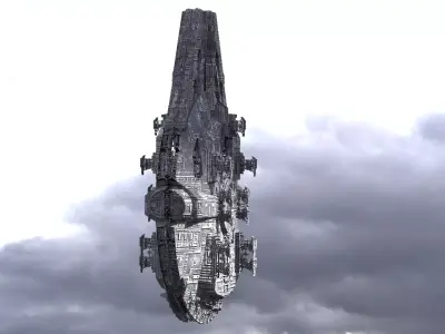 Jupiter Scouter Ship 3 3D model