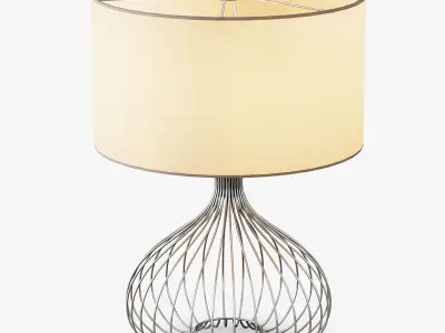Nickel Wire Table Lamp 3D model