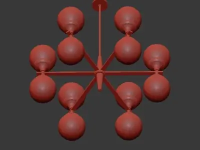 Chandelier Ball Valley Arredoluce Chandelier 3D model