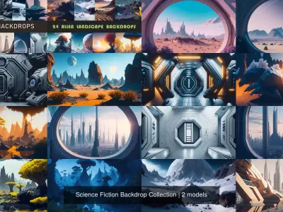 Science Fiction Backdrop Collection Texture