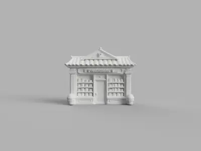 Pharmacy Tradional For 3D Print 3D print model