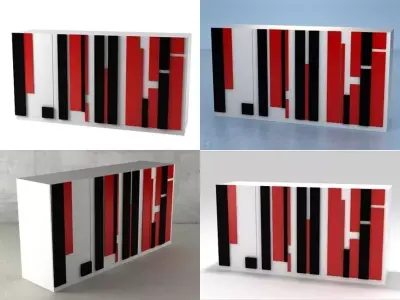 Modular cabinet 3D model