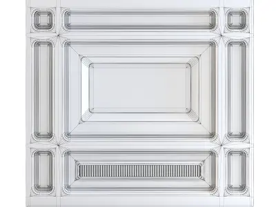 Futuristic Apartment Wall 3D model