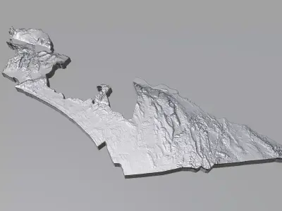 Israel Terrain Country 3D model