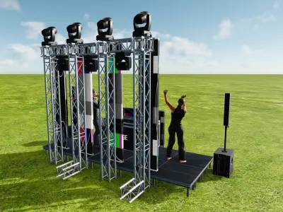 Montaje fiesta tipo 5 REPENCE R2 Low-poly 3D model