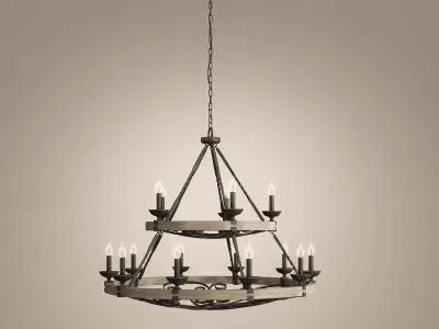 Kichler Taulbee 15 Light Chandelier 3D model