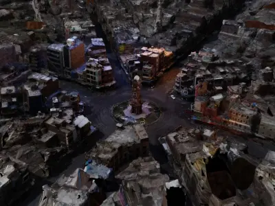 Ghanta Ghar Clock Tower Faisalabad 3D model