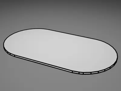 Bathroom Mat Marble Pattern for Eevee and Cycles Low-poly 3D model